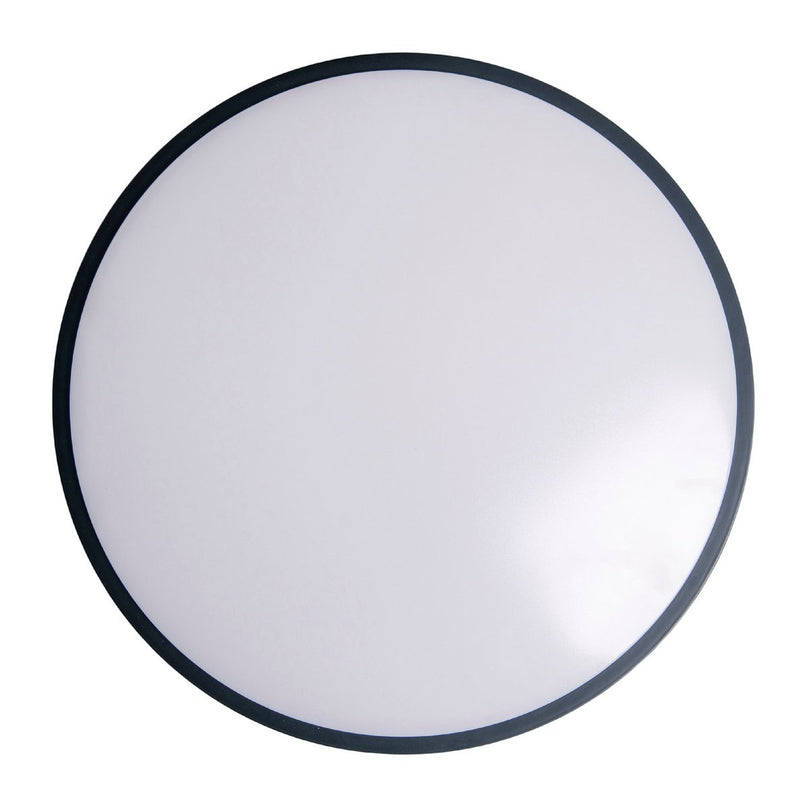 LED -plafondlamp "Irvine", metalen plafondlamp, wit, wit, met stevig ingebouwde LED's, voor eetkamer, woonkamer, hal of kantoor, Ø30,5 cm