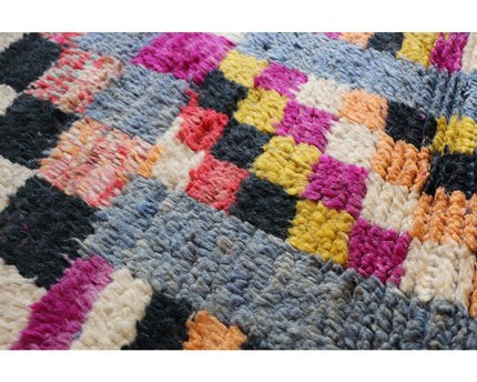 Zuiver wollen Marokkaans Berber halkleed 71 x 413 cm