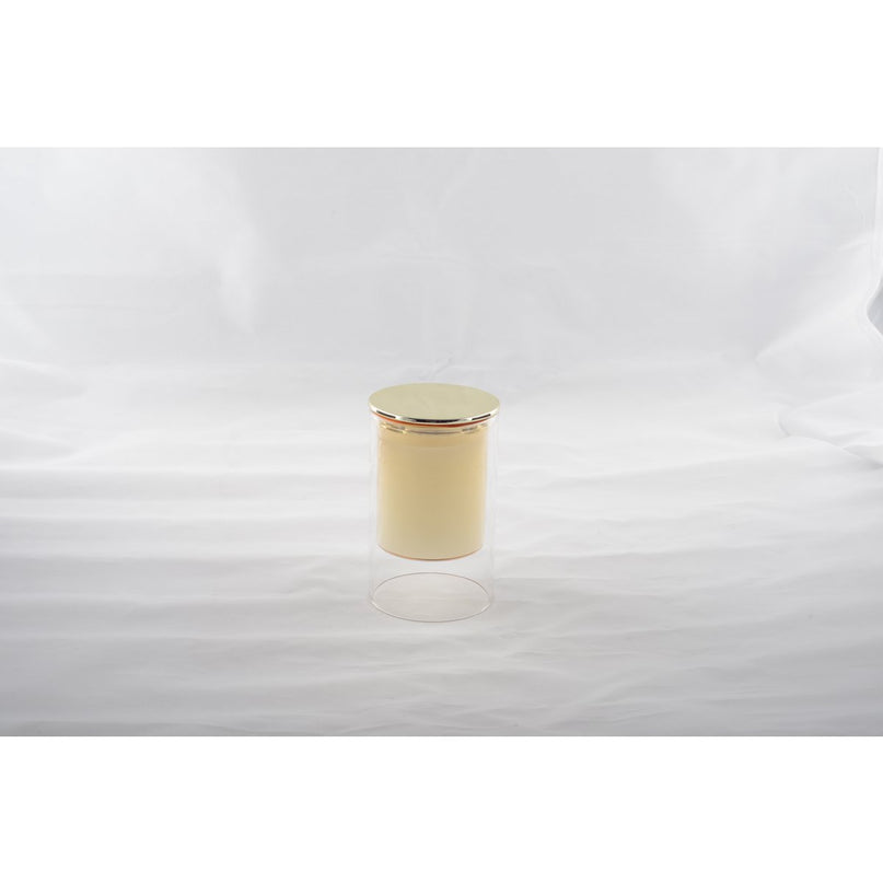 Orange Fleur Fleur 7x11.3cm gouden kaars