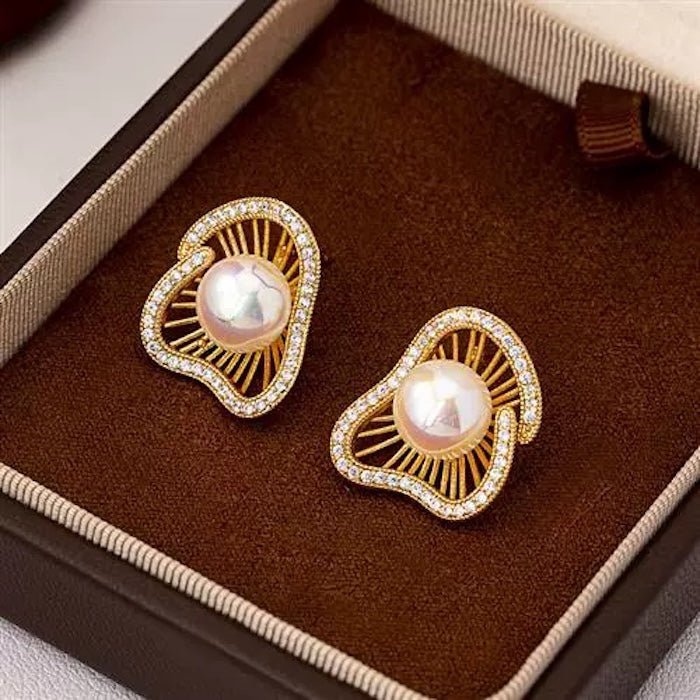 Lotus Design Sparkling Pearl -oorbellen N Ringen