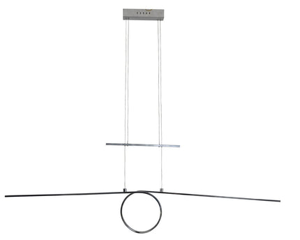 Led in ruil daarvoor hanglamp "looplijn" 130 cm lang, met geïntegreerde LED, gemaakt van metaal en plastic