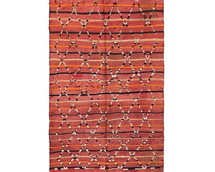 Zuiver wollen Marokkaans Kelim Berber tapijt 126 x 208 cm