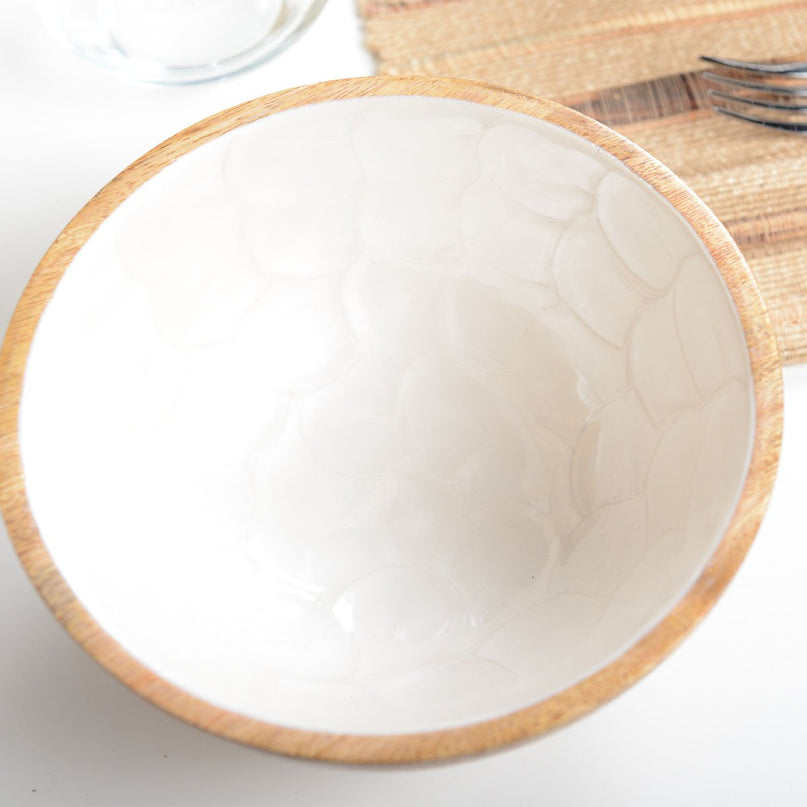 Houten parelwit mangaker 18 cm houten parel
