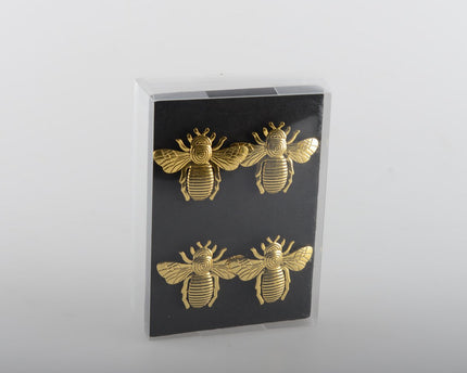 Set van 4 rondes bijen handdoeken