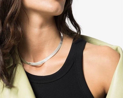 Unisex visgraatketting - 7 mm breed