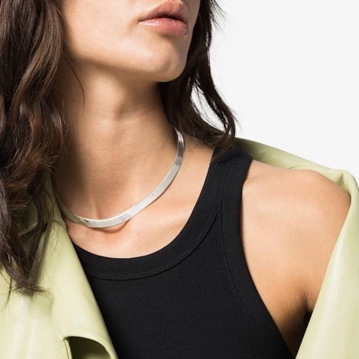 Unisex visgraatketting - 7 mm breed