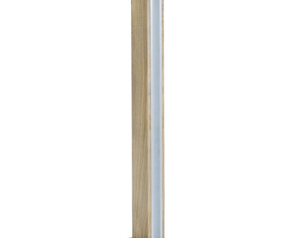 LED -tafellamp "rechte" 51 cm hoog, gemaakt van metaal, plastic en ashout, met stevig geïnstalleerde LED's, warm wit (770 lm, 3000k), dimable
