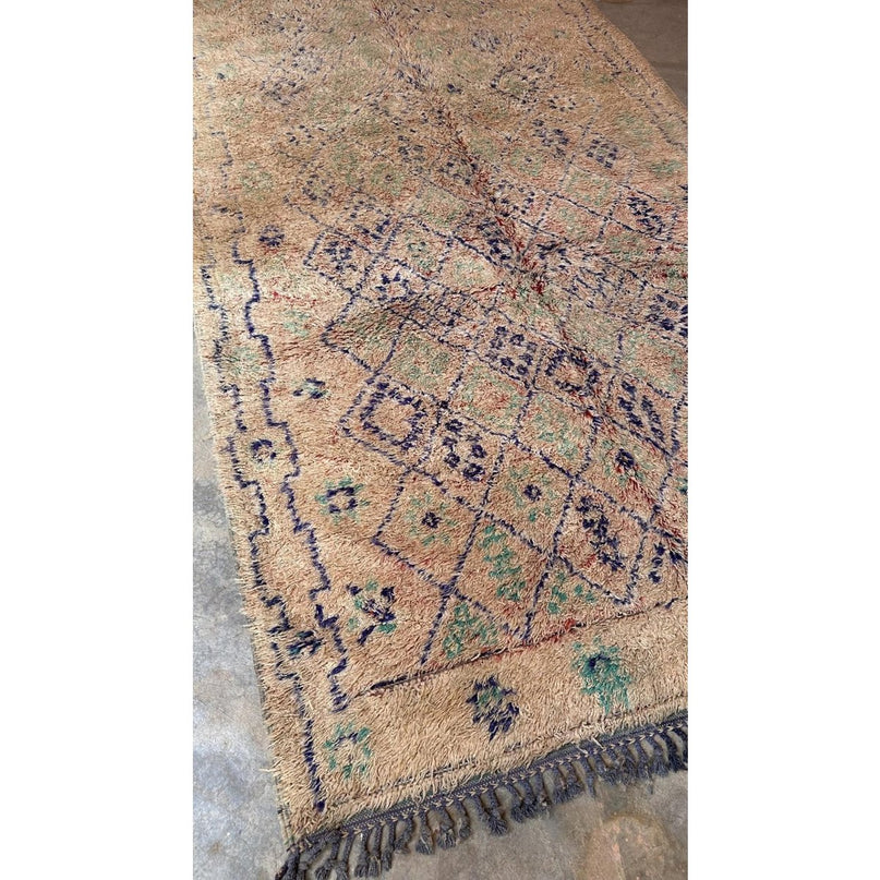 Zuiver wollen Marokkaans Berber-tapijt 180 x 363 cm
