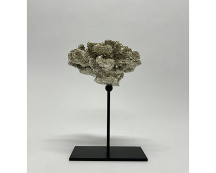 Coral collectie met metalen standaard ( champagnekleur)