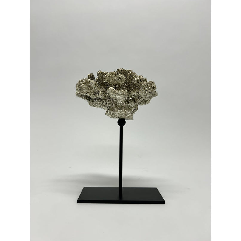 Coral collectie met metalen standaard ( champagnekleur)