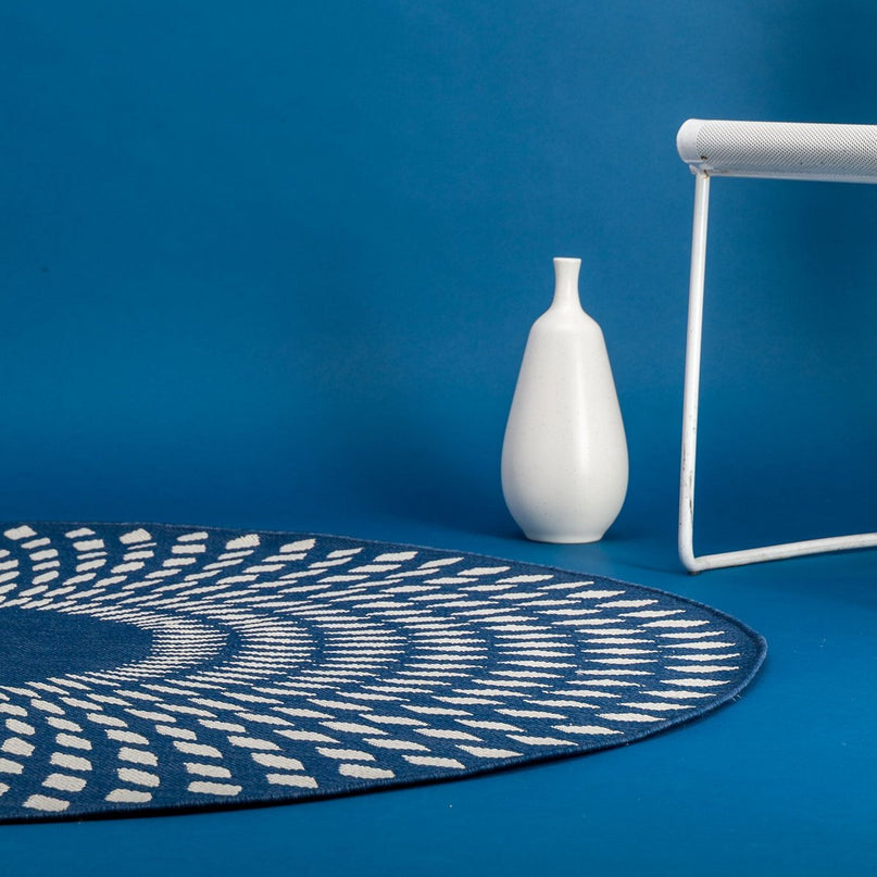 ILLUSION rond vloerkleed voor binnen en buiten
