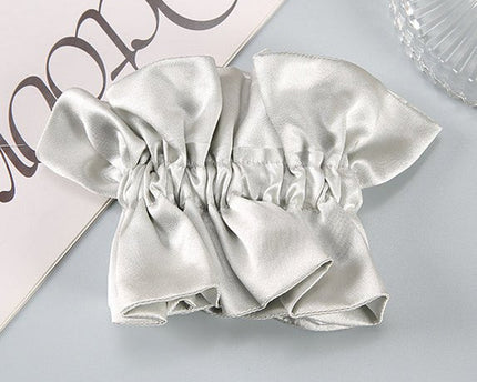 Chique 100% zijden rokontwerp haarscrunchie-dubbellaags-19 mm