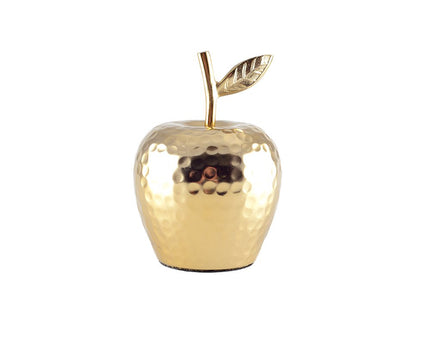 Gouden decoratieve appel 11x11x15cm