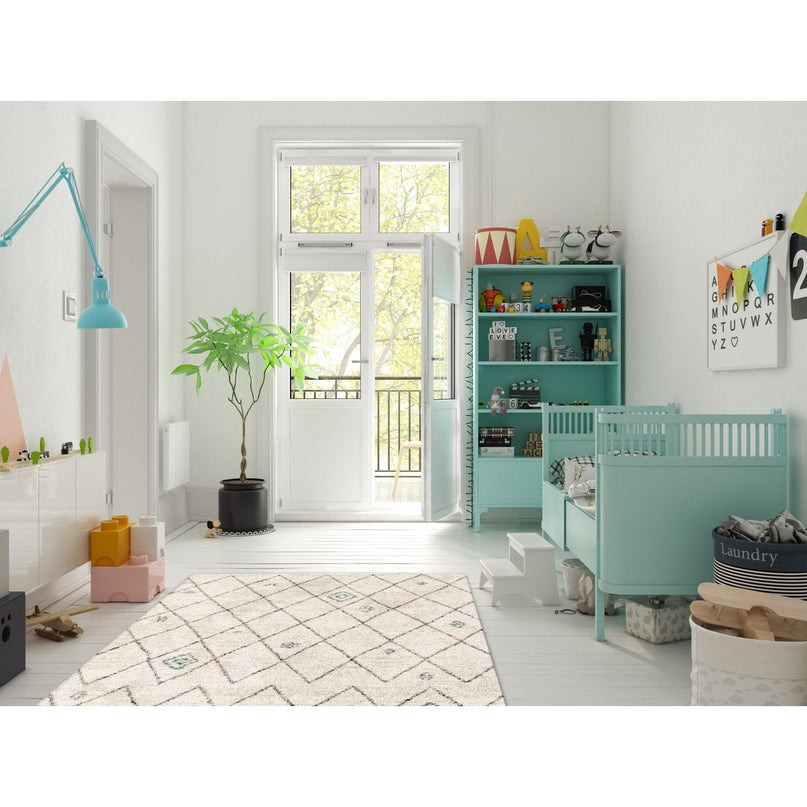 Dikke en comfortabele ruige tapijt etnische stijl diamant