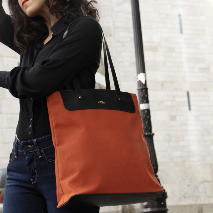 Perfecte tas Canvas en leer