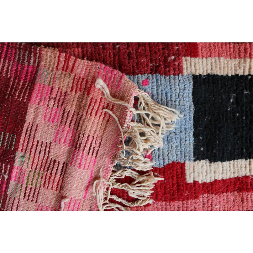 Zuiver wollen Marokkaans Berber halkleed 75 x 402 cm