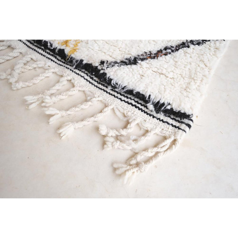 Zuiver wollen Marokkaans Berber-tapijt 140 x 253 cm