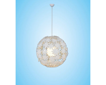 Hanger lamp "bloemrijke weide" Ø 55 cm, bloemen gemaakt van plastic, e27 socket