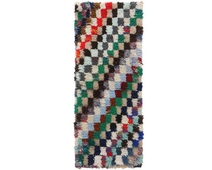 Marokkaans Berberkatoenen vloerkleed 73 x 172 cm