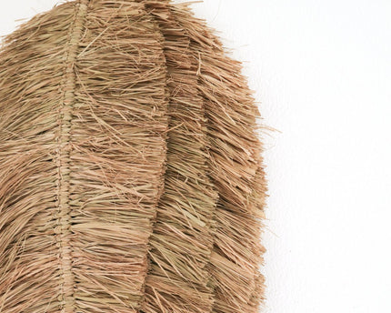 Tropisch Wanddecor 50 cm Bladvormig Handgeweven van Raffia TIPIN