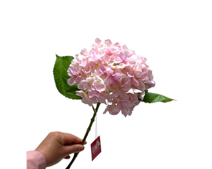 Artificial flowers Hydrangea Macrophylla Light Pink | Zijden kunstbloem | Lengte 50 1pcs