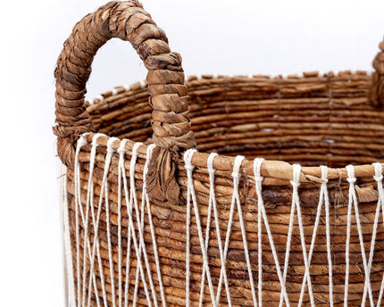 Boho wasmand | Plantenmand | Opbergmand MANDURO gemaakt van bananenvezel (3 maten)