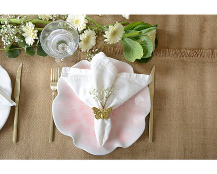 Mélamine Rose platte plaat 28x28x2.5cm