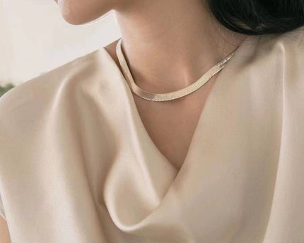 Unisex visgraatketting - 7 mm breed