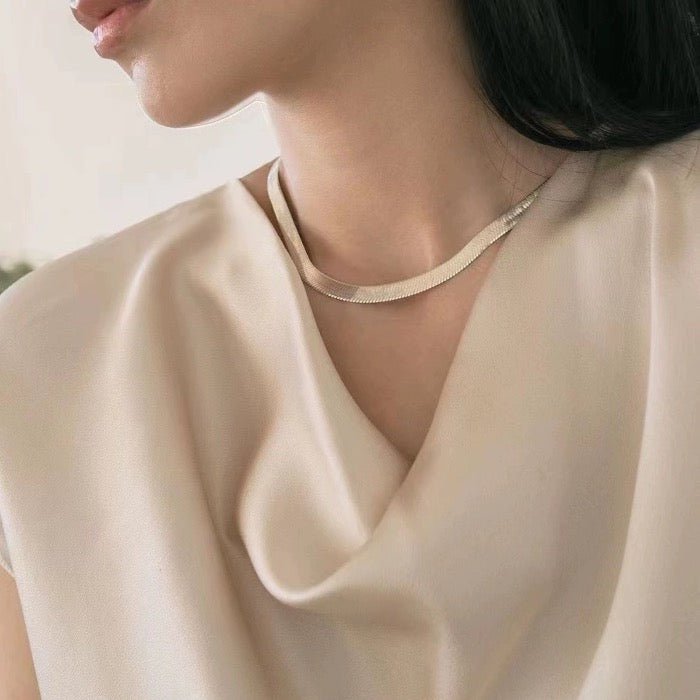 Unisex visgraatketting - 7 mm breed