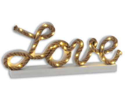LED decoratieve tafellamp "Love" h: 20cm