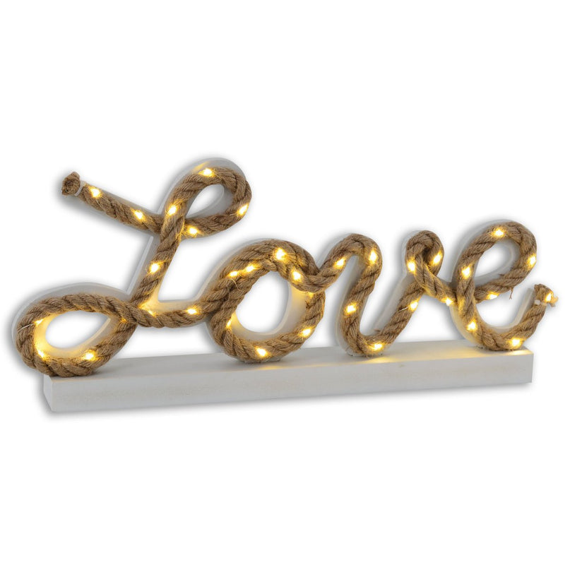LED decoratieve tafellamp "Love" h: 20cm