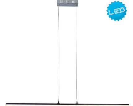 LED hanglamp "balk" gemaakt van metaal en plastic in stalen blank, met geïntegreerde LED