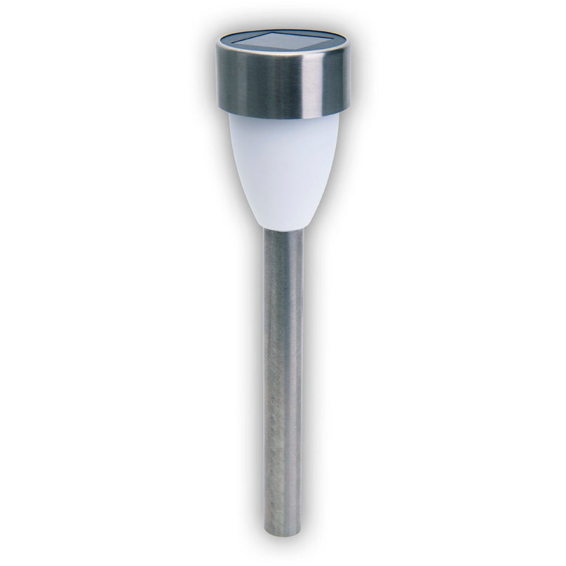 6 Set LED LED Solar Outer Light met aarde spies gemaakt van roestvrijstalen gekleurd metaal en plastic, met geïntegreerde LED
