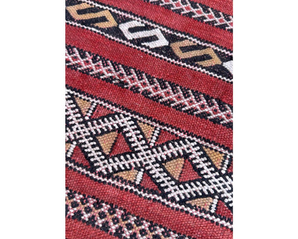 Zuiver wollen Marokkaans Kelim Berber tapijt 88 x 167 cm