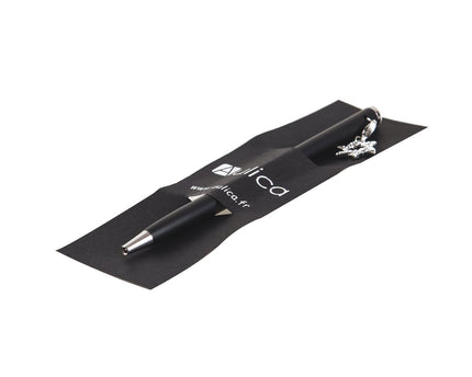 Black Ball Pen met diamant maguen