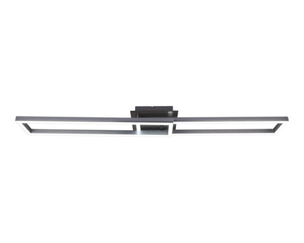 LED CCT-plafondlamp + RGB-backlight "Bantry" met veel functies, 115 cm lang, inclusief afstandsbediening