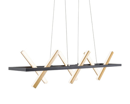LED hanglamp "Cadice" l: 100cm goud