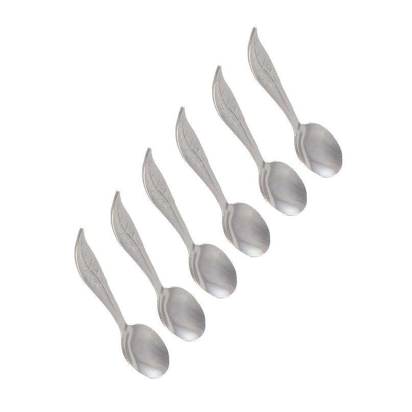 Zilveren bladeren - veel van 6