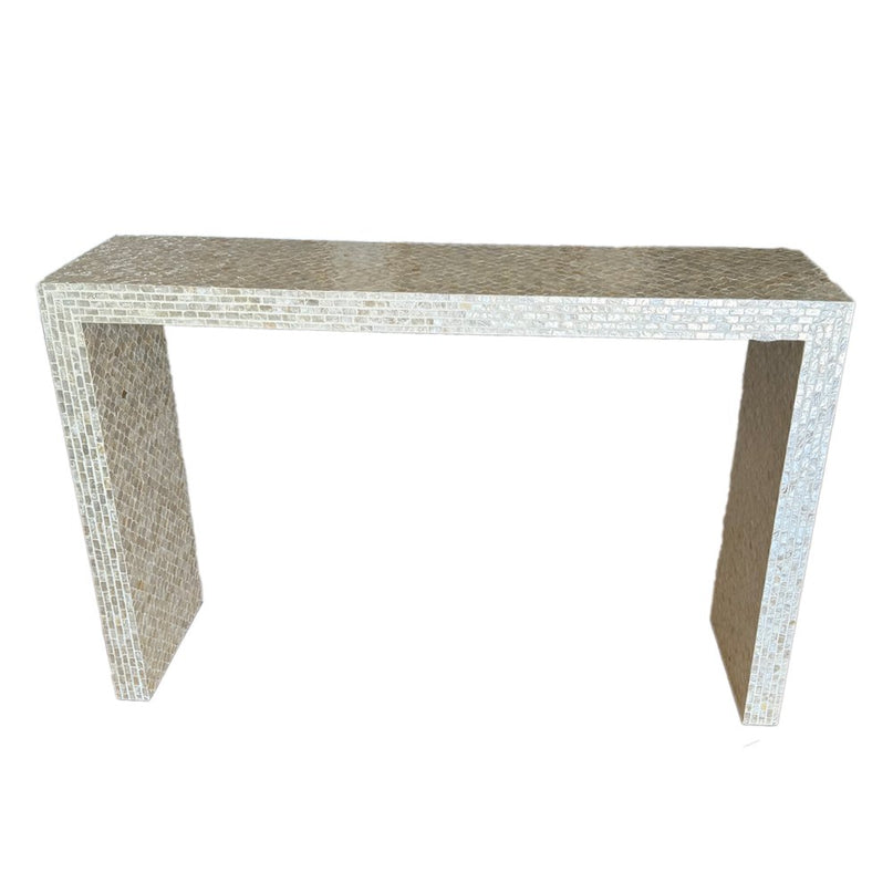 Parelwitte console 116x30x77cm