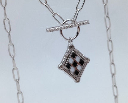 Moderne galerij - Vintage stijl geruite ketting