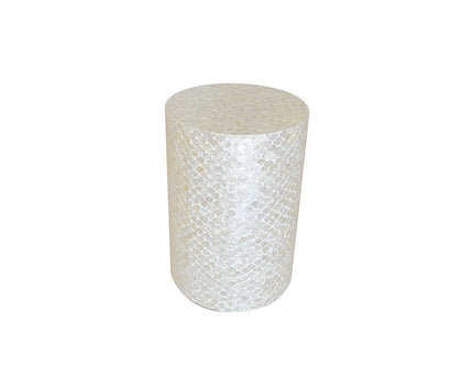 Pearly White Pouf 33x33x48cm