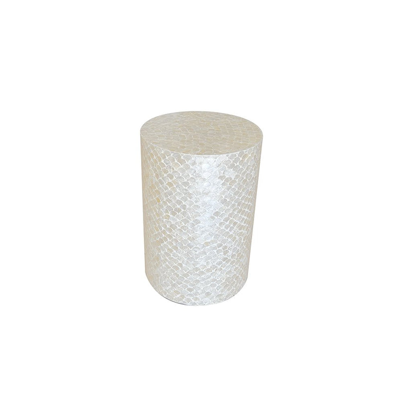 Pearly White Pouf 33x33x48cm