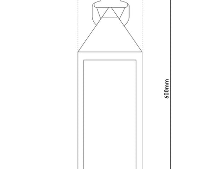 LED Decol Light "Doris" gemaakt van plastic en glas in zwart, geïntegreerde LED, voor binnen