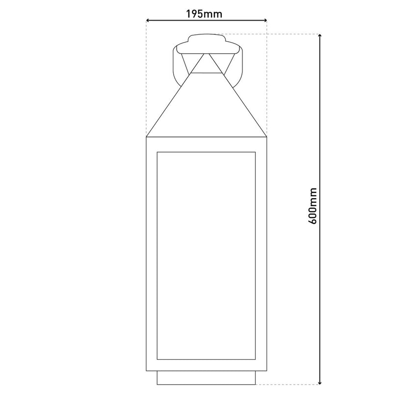 LED Decol Light "Doris" gemaakt van plastic en glas in zwart, geïntegreerde LED, voor binnen