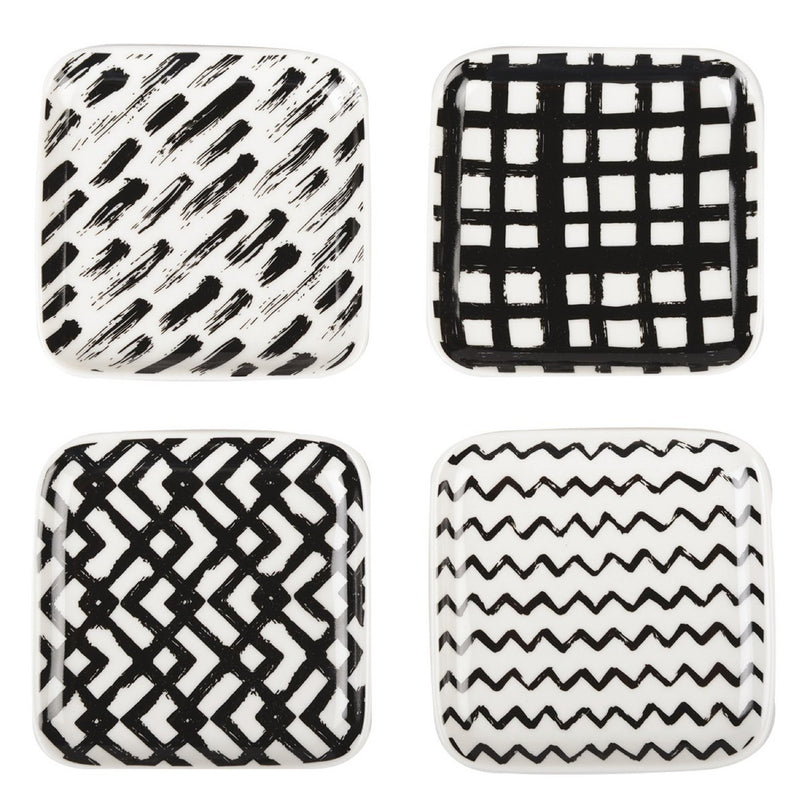 Zwart -witte bekers 9,5 cm - veel 4