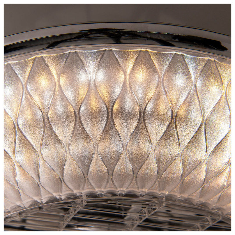 LED -plafondlicht "Viento" met ventilator, gemaakt van metaal en plastic, met geïntegreerde LED's, verlichting voor woonkamers of kantoor