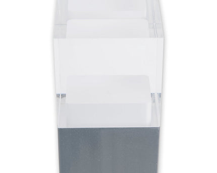 LED Outer Socket Light "Leah" gemaakt van metaal en plastic in stalen blanke, geïntegreerde LED, padlichten