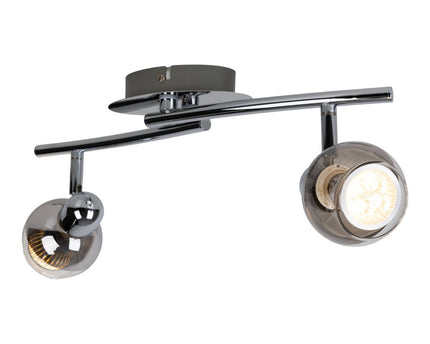 2 LED wand- en plafondlampen "Boccia"