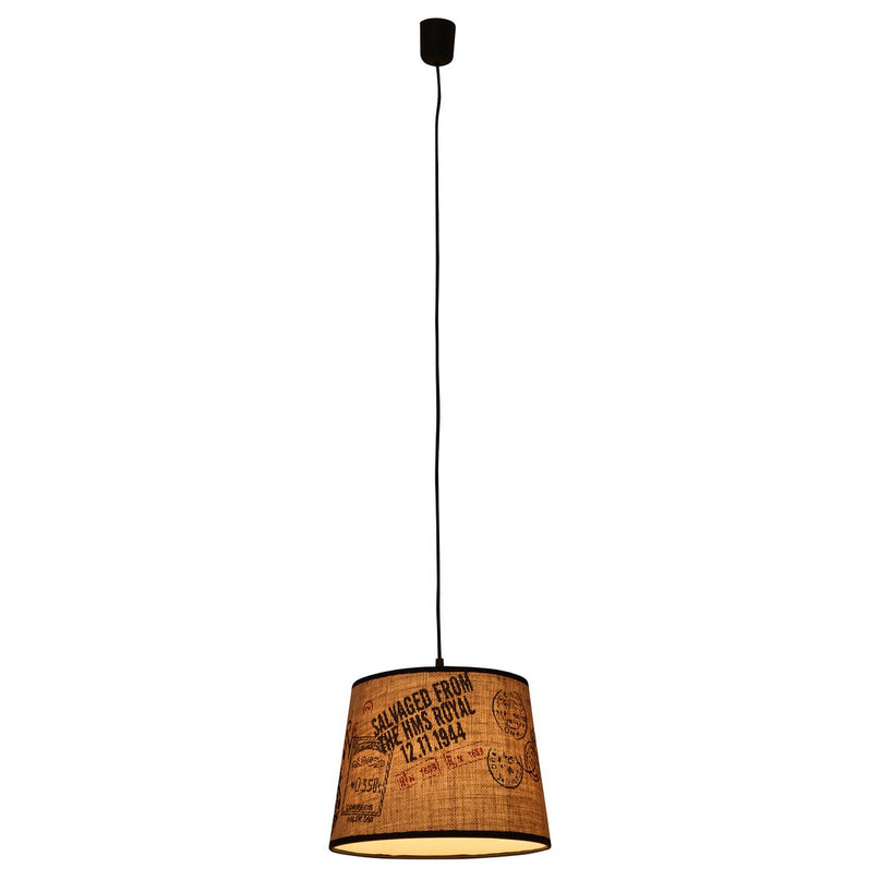 Hanglamp met stoffen kap "Print"