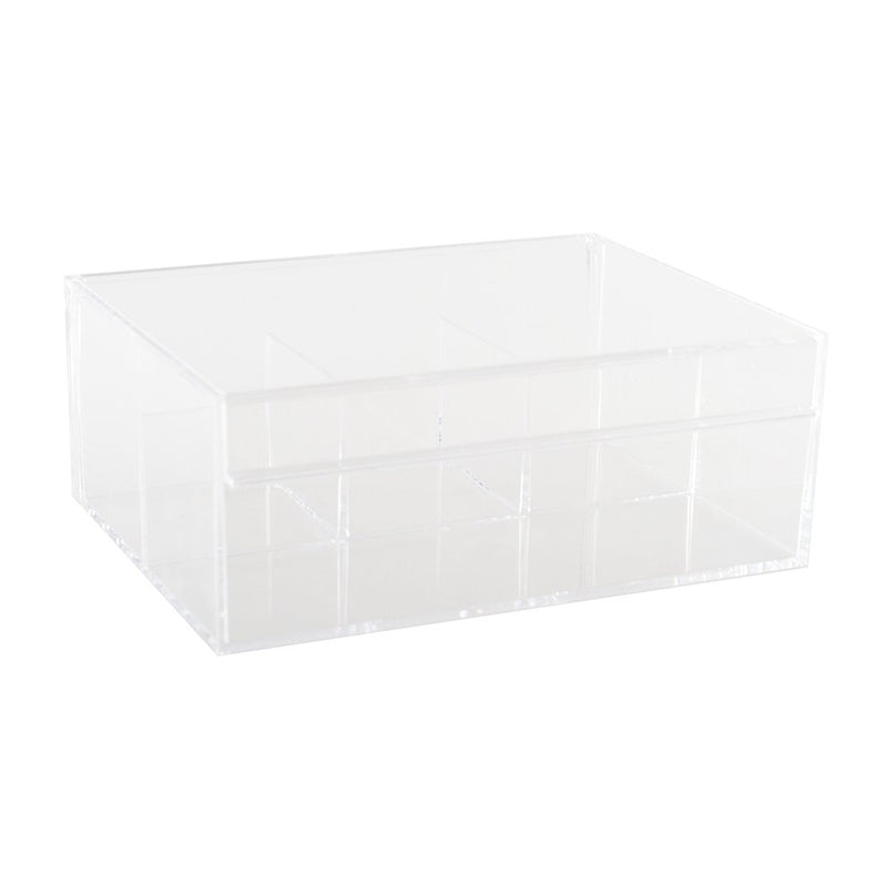 Theebox 4 compartimenten 21.6x16.8x8.5 cm
